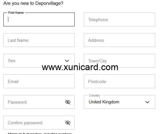 deporvillage虚拟信用卡