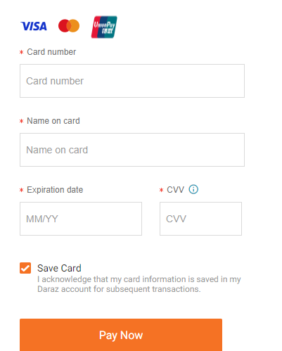daraz虚拟信用卡